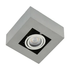 Loftlamper|Spotlights ^ Arcchio spotlight Vince, 14 x 14 cm, sølv, metal, GU10