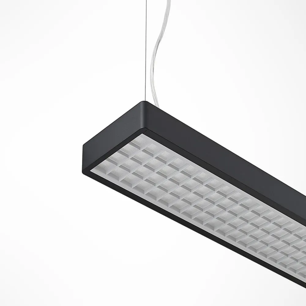 Arcchio Arbejdsrum/Kontor|Pendellamper > Susi LED-kontorhængelampe, sort, 120 cm, 4000K, DALI
