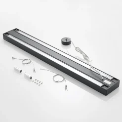 Arcchio Arbejdsrum/Kontor|Pendellamper > Susi LED-kontorhængelampe, sort, 120 cm, 4000K, DALI