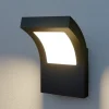 Arcchio Terrassebelysning|Væglamper > udendørs LED-væglampe Advik, IP65, antracit, metal