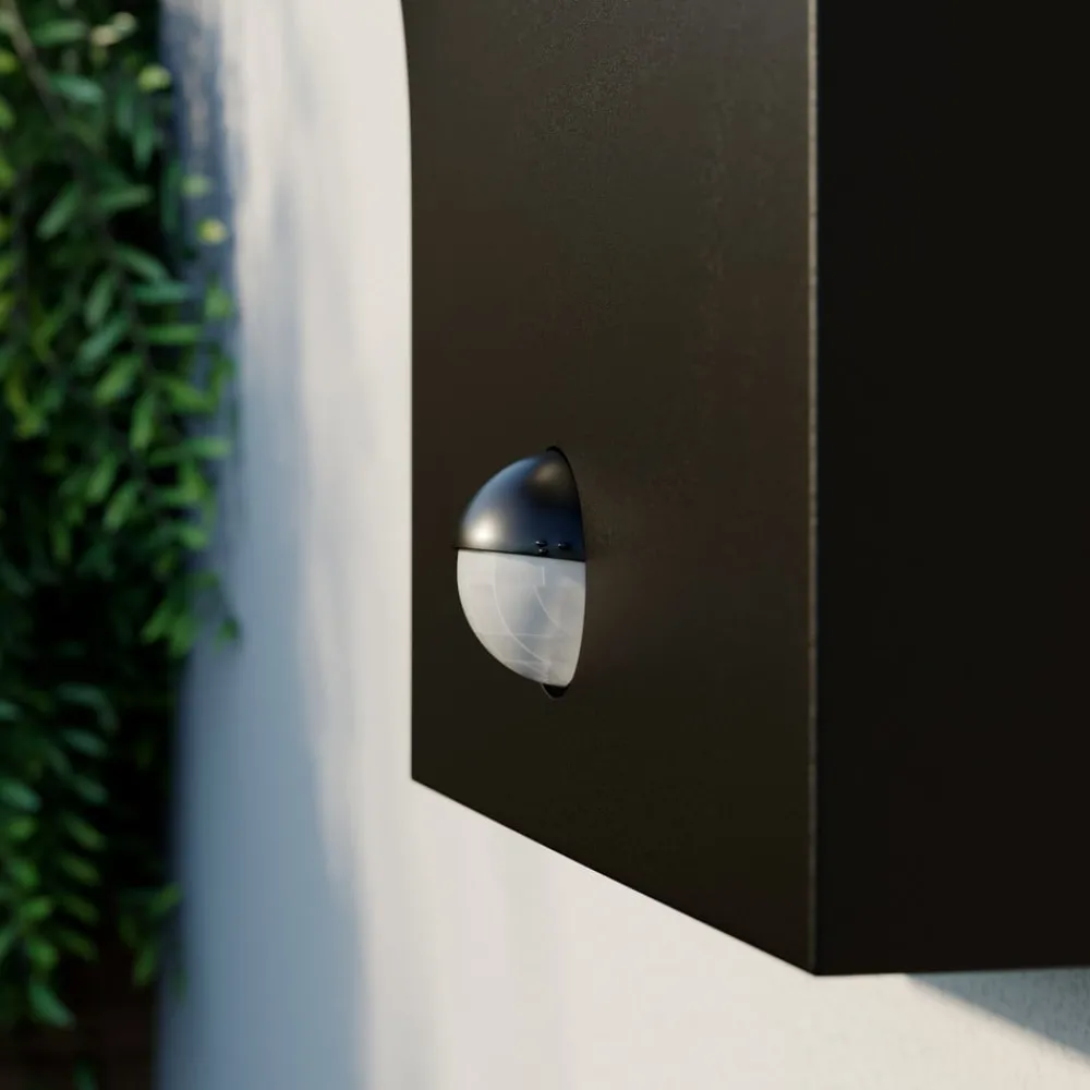Arcchio Væglampe Med Sensor|Terrassebelysning > udendørs LED-væglampe Advik, antracit, IP54, sensor