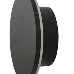 Arcchio Væglamper|Terrassebelysning > udendørs LED-væglampe Gravo, Ø 16 cm, sort, IP65