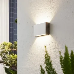 Arcchio Terrassebelysning|Væglamper > udendørs LED-væglampe Karline, 1060 lm, stål, IP65
