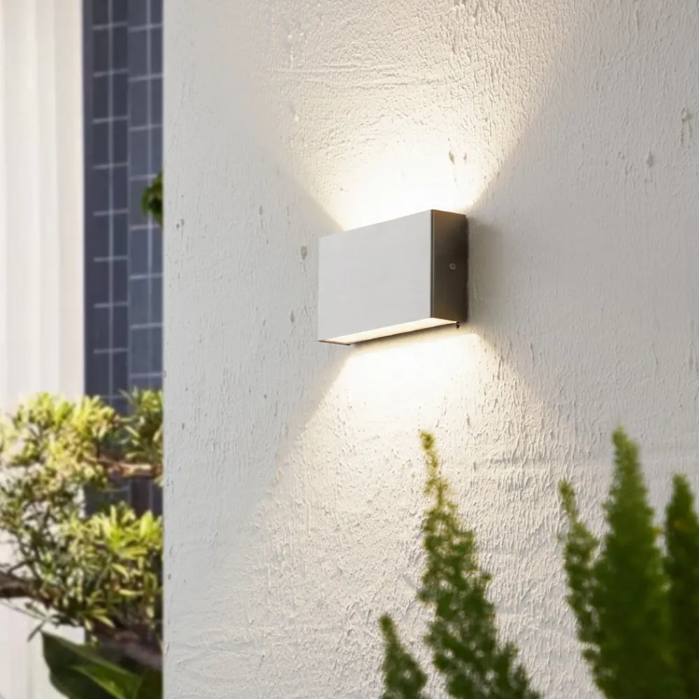 Arcchio Terrassebelysning|Væglamper > udendørs LED-væglampe Karline, 1060 lm, stål, IP65