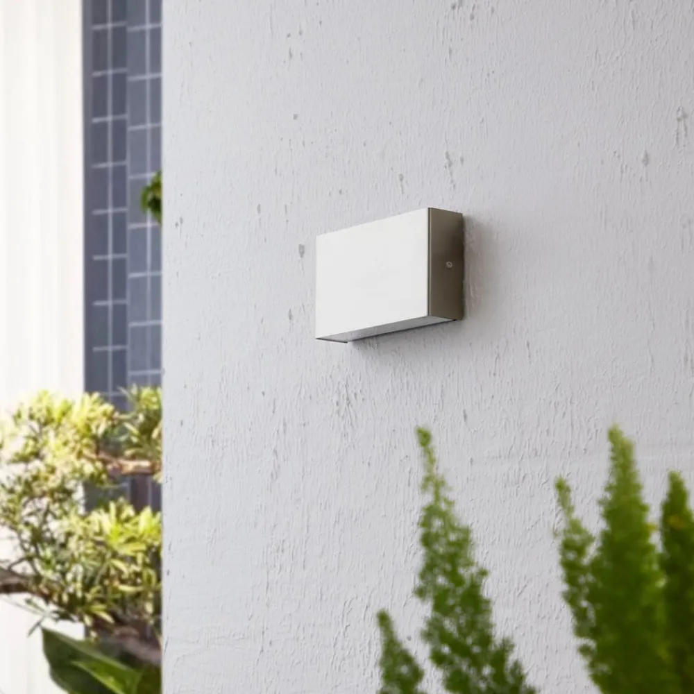 Arcchio Terrassebelysning|Væglamper > udendørs LED-væglampe Karline, 1060 lm, stål, IP65