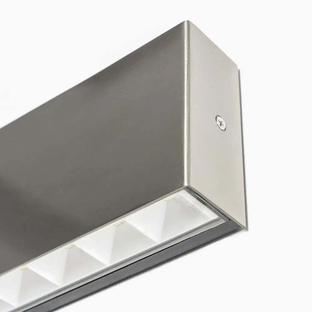 Arcchio Terrassebelysning|Væglamper > udendørs LED-væglampe Karline, 1060 lm, stål, IP65