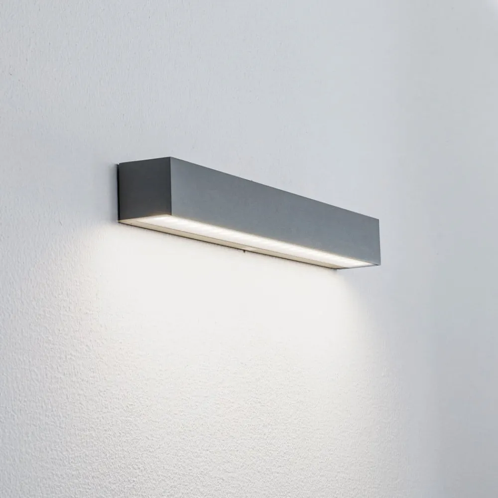 Arcchio Væglamper > udendørs LED-væglampe Lengo, 50 cm, 1 lyskilde, grå, CCT