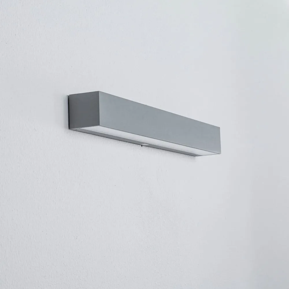 Arcchio Væglamper > udendørs LED-væglampe Lengo, 50 cm, 1 lyskilde, grå, CCT
