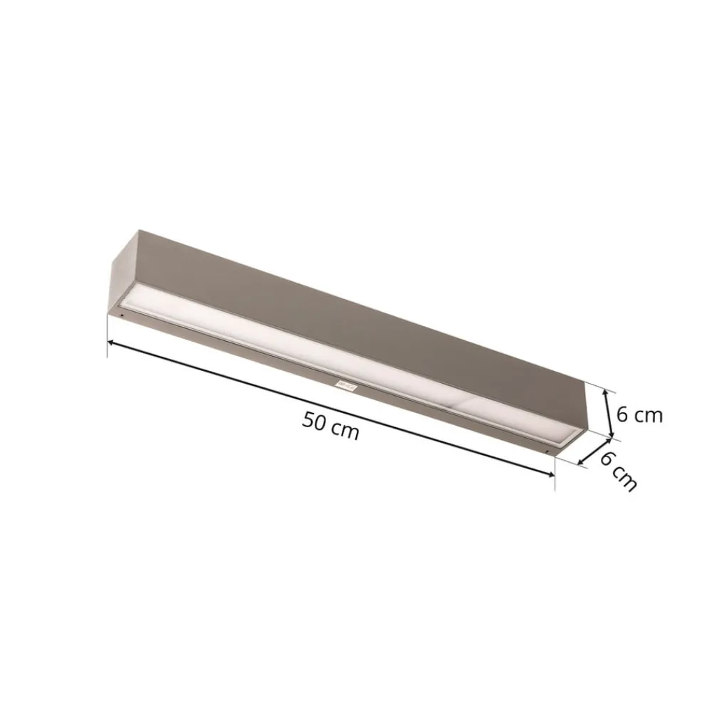 Arcchio Væglamper > udendørs LED-væglampe Lengo, 50 cm, 1 lyskilde, grå, CCT