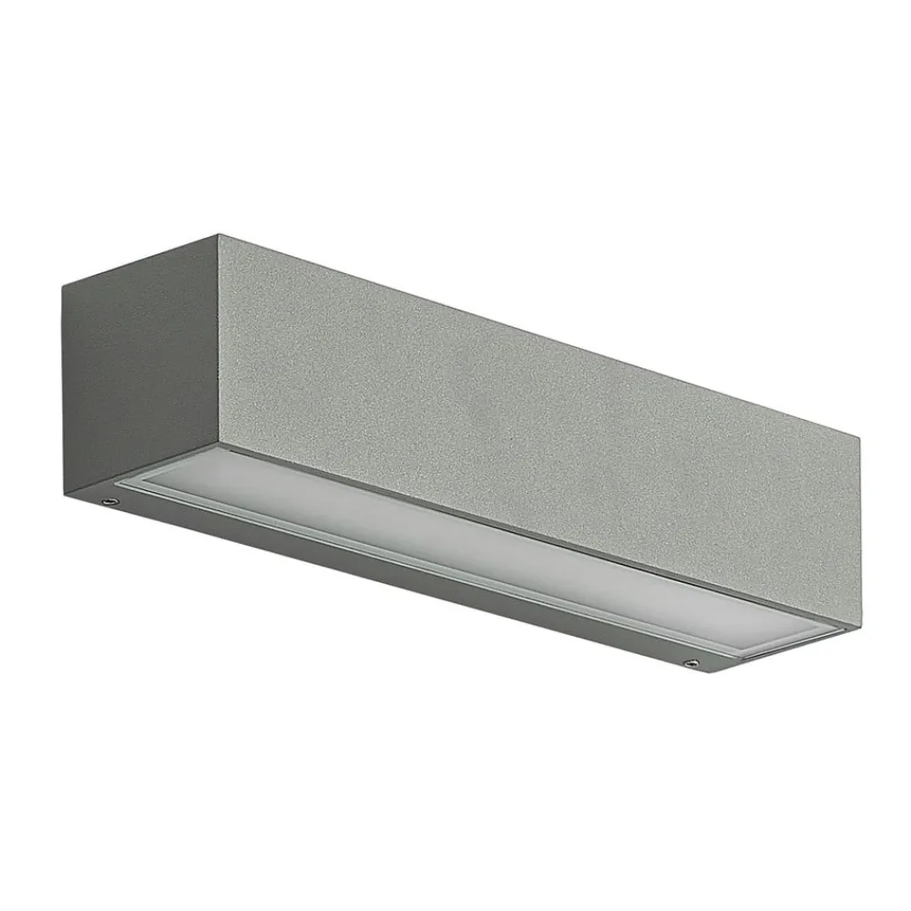 Arcchio Terrassebelysning > udendørs LED-væglampe Lengo, 25 cm, 1 lyskilde, grå, CCT