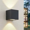 Arcchio Væglamper > udendørs LED-væglampe Tassnim, 12 cm, antracit, IP65