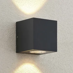 Arcchio Væglamper > udendørs LED-væglampe Tassnim, 12 cm, antracit, IP65