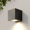 Terrassebelysning|Væglamper ^ Arcchio udendørs LED-væglampe Tassnim, 12 cm, antracit, IP65