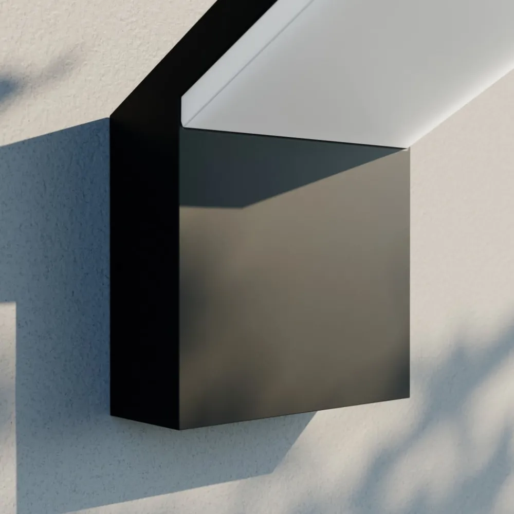 Arcchio Væglamper > udendørs LED-væglampe Yolena, antracit, aluminium, 21 cm