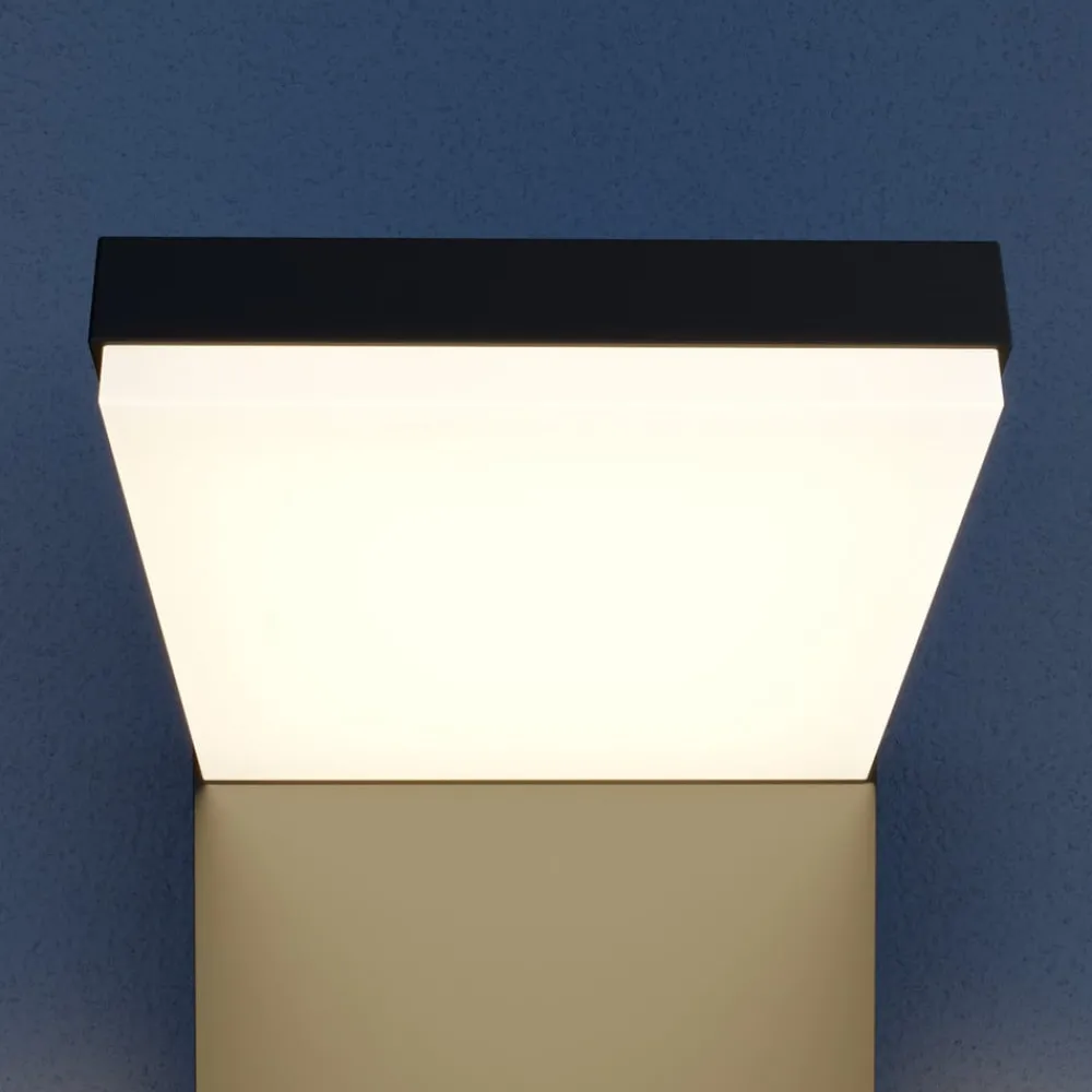 Arcchio Væglamper > udendørs LED-væglampe Yolena, antracit, aluminium, 21 cm