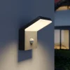 Væglampe Med Sensor|Væglamper ^ Arcchio udendørs LED-væglampe Yolena, sensor, antracit, aluminium