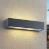 Terrassebelysning|Væglamper ^ Arcchio udendørs væglampe LengoE27, 38 cm, antracit, E27, IP54