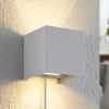 Arcchio Væglamper|Væglamper > væglampe Zuzana, kantet, hvid, stik, G9, 10 cm