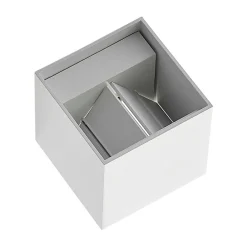 Arcchio Væglamper|Væglamper > væglampe Zuzana, kantet, hvid, stik, G9, 10 cm