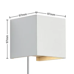Arcchio Væglamper|Væglamper > væglampe Zuzana, kantet, hvid, stik, G9, 10 cm