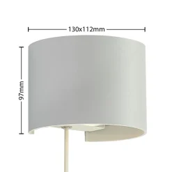 Arcchio Væglamper|Væglamper > væglampe Zuzana, rund, hvid, stik, G9, 13 cm