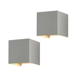 Gang|Pendellamper ^ Arcchio væglampe Zuzana, sæt med 2, hvid, G9, 10 cm bred