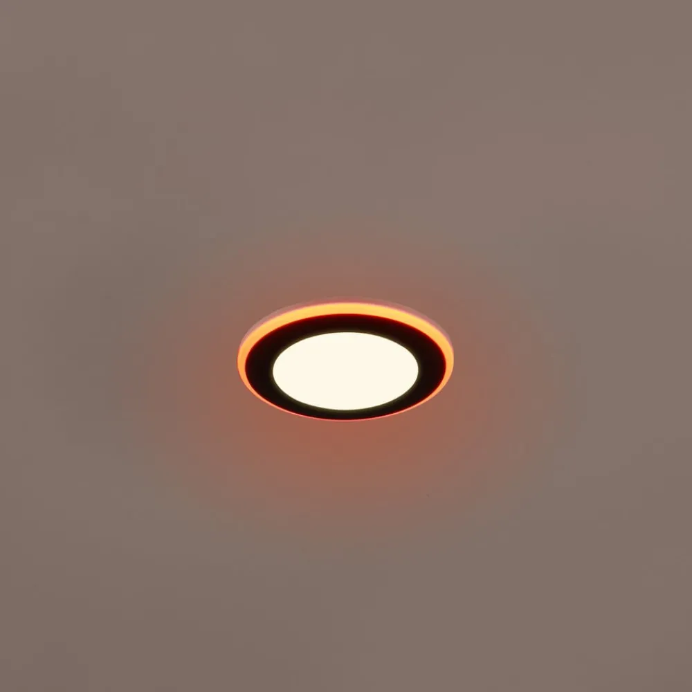 Trio Lighting Indbygningsspots > Argus LED-downlight RGBW fjernbet Ø8cm sort