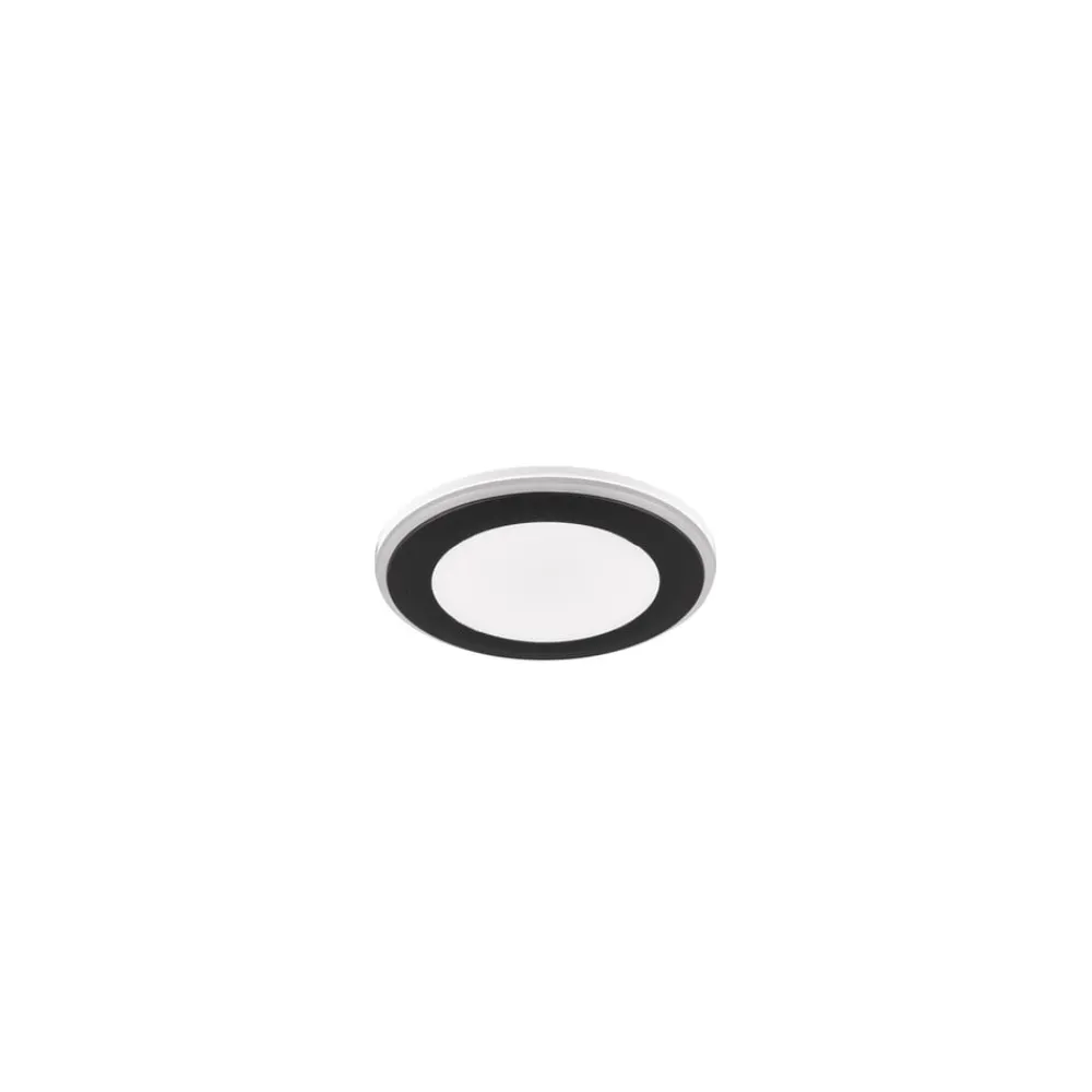 Trio Lighting Indbygningsspots > Argus LED-downlight RGBW fjernbet Ø8cm sort