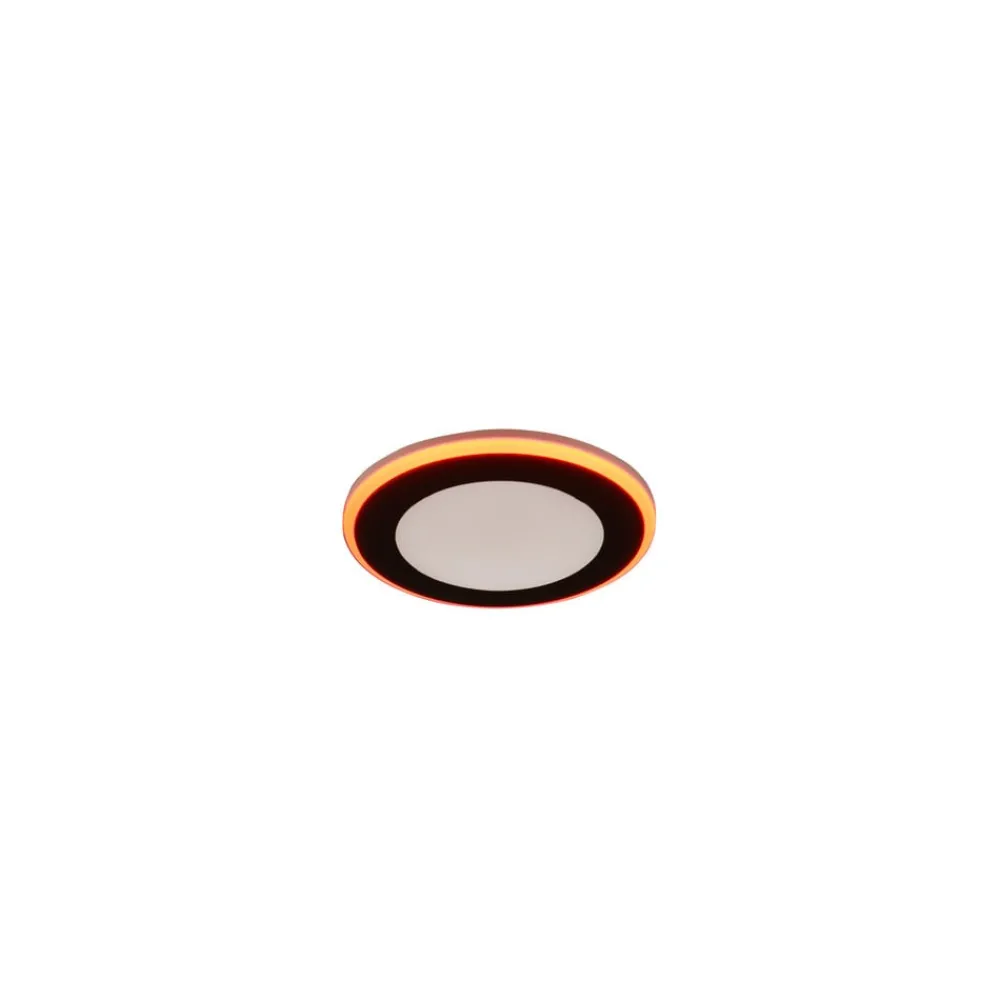 Trio Lighting Indbygningsspots > Argus LED-downlight RGBW fjernbet Ø8cm sort