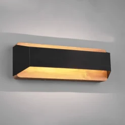 Trio Lighting Væglamper|Væglamper > Arino LED-væglampe, sort, bredde 35,2 cm