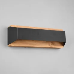 Trio Lighting Væglamper|Væglamper > Arino LED-væglampe, sort, bredde 35,2 cm