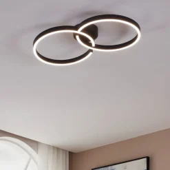 EGLO Loftlamper > Armandolo LED-loftlampe, sort, længde 67 cm, CCT, RGB