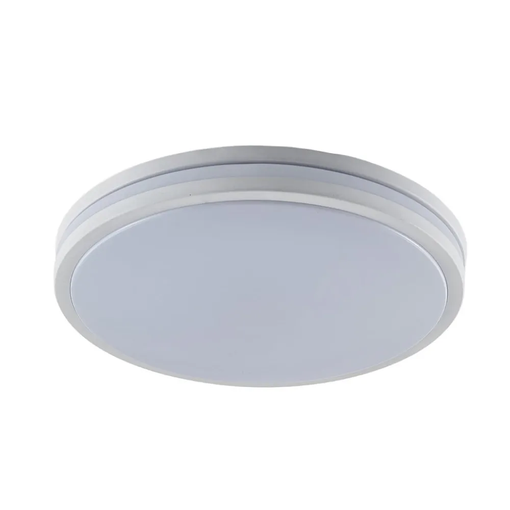 Lindby Gang|Loftlamper > Arnim LED-loftlampe, hvid, plast, Ø 49 cm, IP44