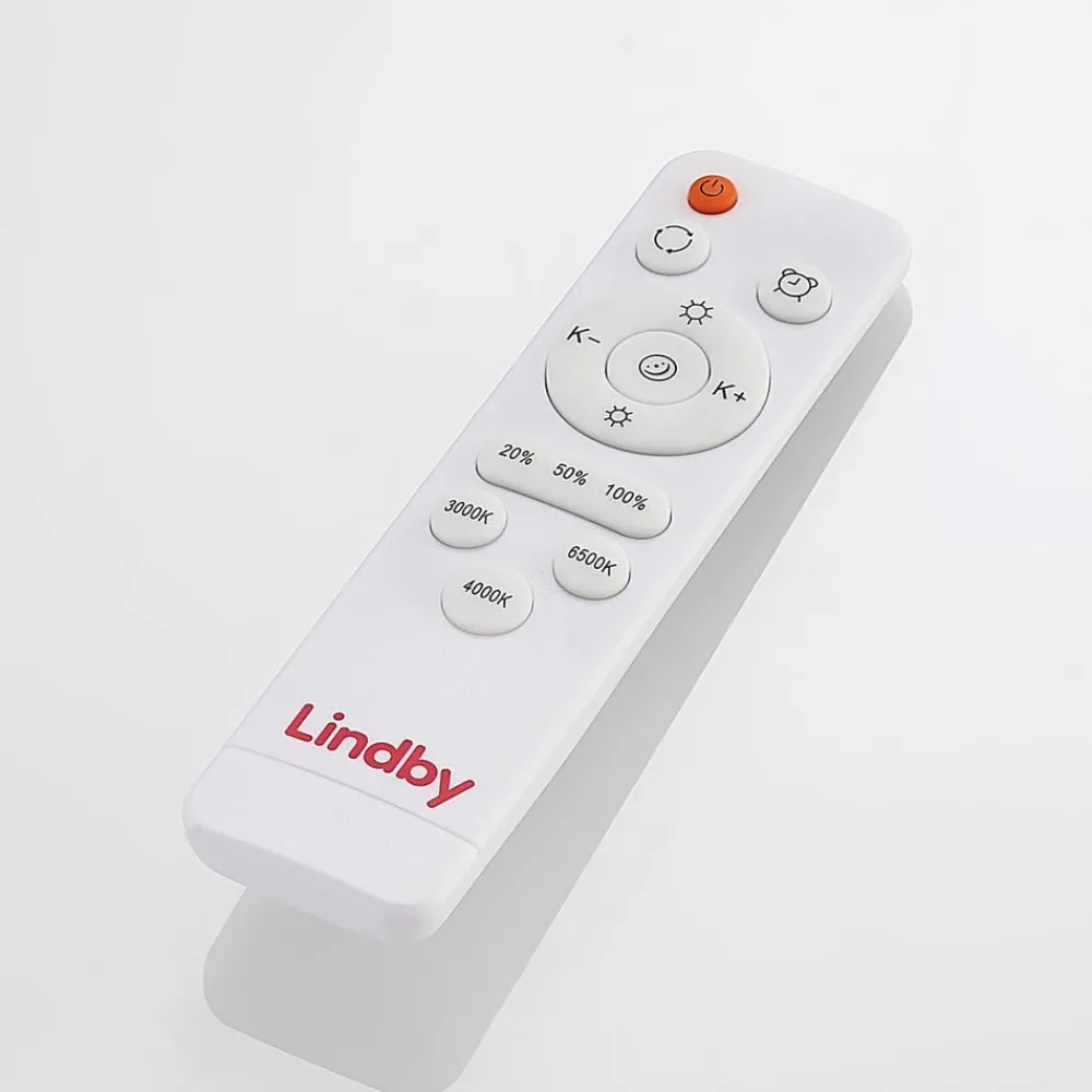Lindby Gang|Loftlamper > Arnim LED-loftlampe, hvid, plast, Ø 49 cm, IP44