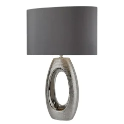 Searchlight Bordlamper > Artisan bordlampe med stofskærm