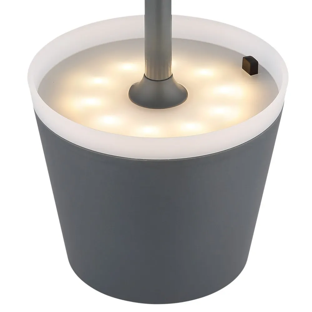 Globo Dekorationsbelysning|Solcellelamper > 36637A solcelle-bordlampe, IP44, antracit