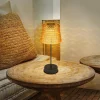 Globo Dekorationsbelysning|Solcellelamper > 36634-2A solcelle-bordlampe, 2 stk, sort/ravgul