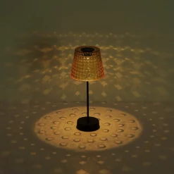 Globo Dekorationsbelysning|Solcellelamper > 36634-2A solcelle-bordlampe, 2 stk, sort/ravgul