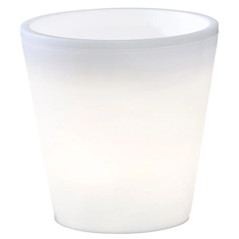 Konstsmide Dekorationsbelysning|Terrassebelysning > Assisi LED-blomsterpotte, belyst, Ø 28 cm