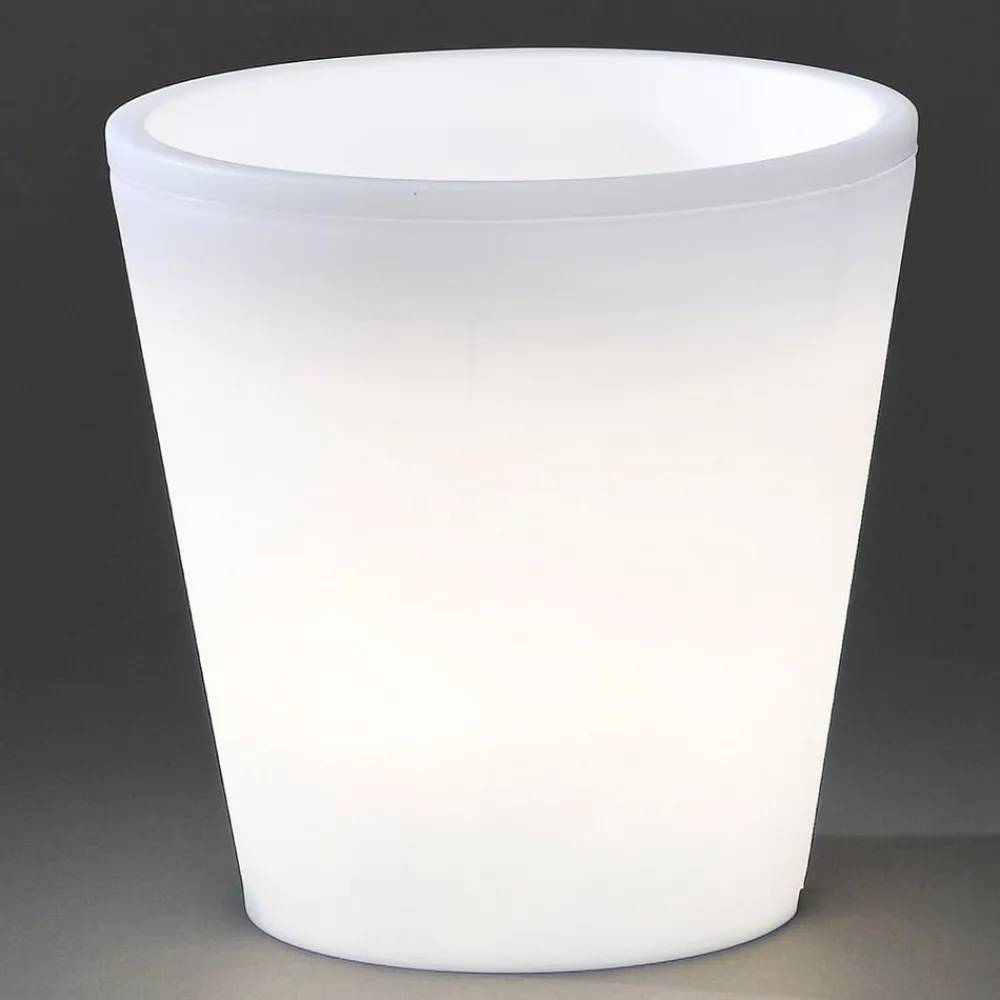 Konstsmide Dekorationsbelysning|Terrassebelysning > Assisi LED-blomsterpotte, belyst, Ø 28 cm
