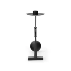 Audo Copenhagen Møbel Og Interiør > Audo lysestage Interconnect, sort, højde 25,5 cm