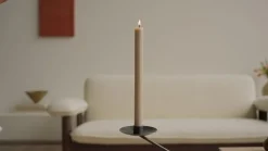 Audo Copenhagen Møbel Og Interiør > Audo lysestage Interconnect, sort, højde 25,5 cm
