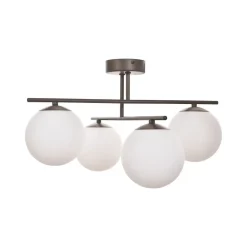 Domiluce Gang|Loftlamper > Aurora loftlampe, brun, Ø 50 cm, 4 lyskilder, glas, E14