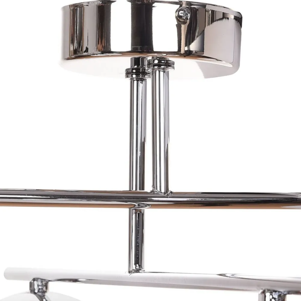Loftlamper|Loftlamper ^ Domiluce Aurora loftlampe, krom, Ø 50 cm, 4 lyskilder, glas, E14