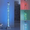 Dekorationsbelysning ^ JUST LIGHT. GmbH Ava vandsøjle med LED’er og fisk, højde 120cm