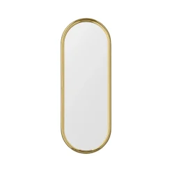 AYTM Møbel Og Interiør > Angui-spejl, guldfarvet, højde 78 cm, glas, stål