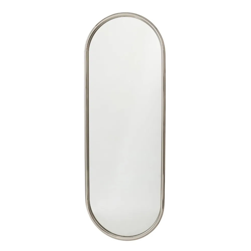 AYTM Møbel Og Interiør > Angui-spejl, sølvfarvet, højde 78 cm, glas, stål