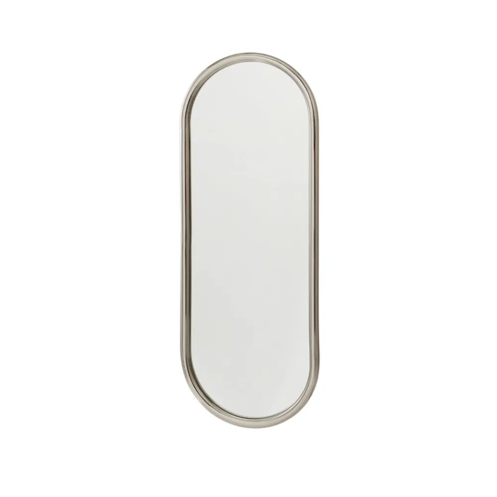 AYTM Møbel Og Interiør > Angui-spejl, sølvfarvet, højde 78 cm, glas, stål