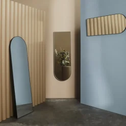 AYTM Møbel Og Interiør > Arcus-spejl, sort, højde 115 cm, glas, MDF-træ