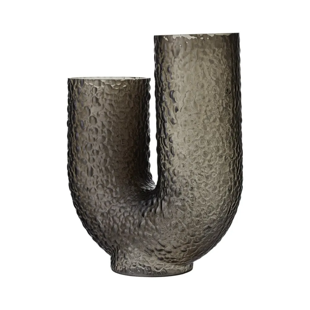 AYTM Møbel Og Interiør > Arura-vase, sort, højde 40 cm, bredde 34 cm, glas